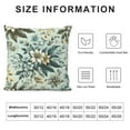thumbnail image 5 of Orinice  100% Cotton Floral Printcloth Decorative Throw Pillow Covers, Handmade, Colors, Sizes Avaliable, Indoor/Outdoor Square Cushion Cover  White, 5 of 5