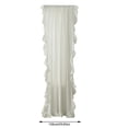 thumbnail image 3 of Hearth & Gear Shabby Modern Farmhouse Solid Color With Cascading Ruffle Border 3 Curtains for inside Windows Out Sunlight for Window Automatic Curtains for Windows Curtains Inches Long 84 inside, 3 of 6