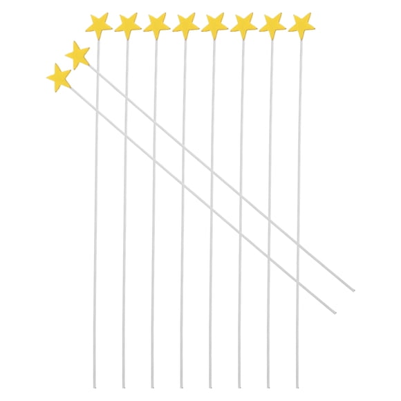 ELAYARD 100Pcs Yellow Star Cake Toppers for Elegant Cake Decoration Soft Sponge and Reusable
