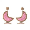 thumbnail image 2 of 1 par de pendientes Retro de verano en forma de luna, joyería colgante para novias, accesorio colgante para el hogar, fiesta en la playa al aire Ropa, zapatos y accesorios Miscelánea Rosa claro Minnieouse  AP011242-04, 2 of 6
