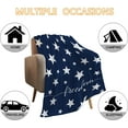 thumbnail image 4 of American Flag Throw Blanket Patriotic 4th of July Memorial Day Fourth of July Throw Blanket for Couch Sofa Bed Soft Fleece Blankets Stars and Stripes Red White Blue Veteran Blanket 50x60, 4 of 5