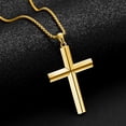 thumbnail image 6 of Coachuhhar Cross Necklace for Men 925 Sterling Silver Crucifix Pendant Necklace Religion Cross Jewelry Gifts for Father Husband Son, 6 of 7