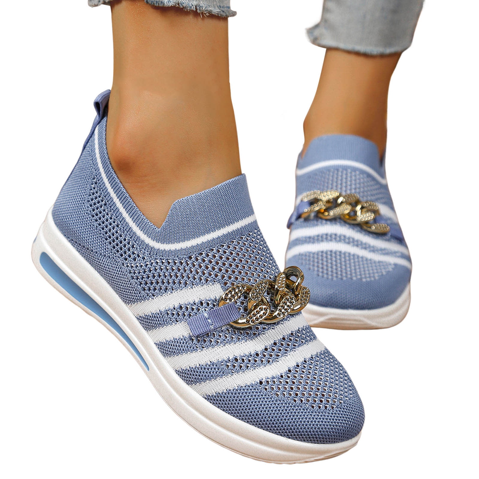 Chaussures Femme Confortables - Taille 40 - Rouge - Style Décontracté à Bout Rond | Idéales Pour Travail, Shopping, Marche, Jardinage - Semelle Plate Orthopédique