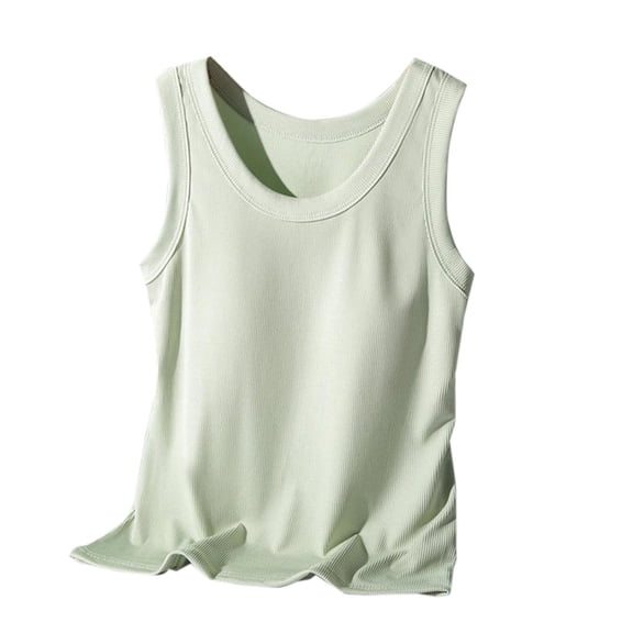 Tank Tops for Women with Built in Shelf Bra Padded Loose Casual Top