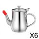 thumbnail image 1 of 6x Olla Con Filtro De Aceite De Acero Inoxidable, Hervidor De Agua, Contenedor De Aceite Para Cocina Casera, 11oz, 1 of 8