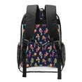 thumbnail image 2 of Gaeub Colorful Birds Print Clear Backpack ,Clear Transparent Backpack, PVC Bag with Side Pockets,for Concert, Beach, Work, Travel & Sporting, 2 of 7
