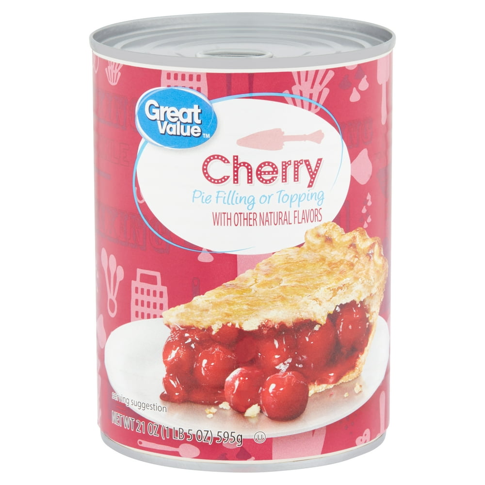 Great Value Cherry Pie Filling Or Topping 21 Oz