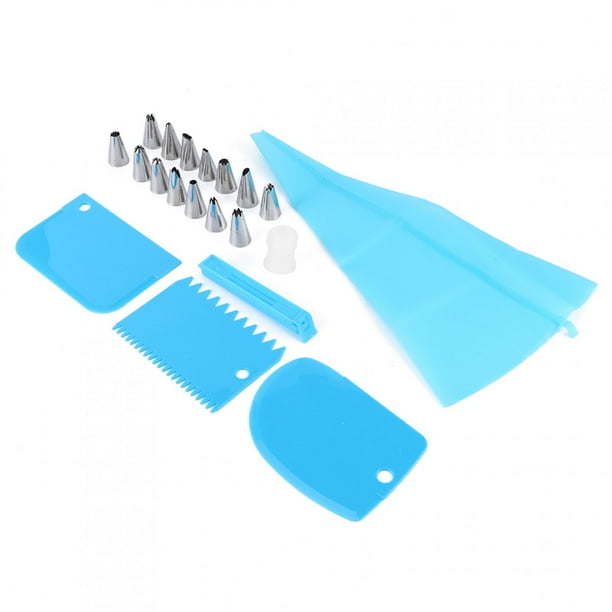 Kit para hornear pasteles, 20 piezas, kit para decorar pasteles, kit de boquillas para manga pastelera, valor excepcional