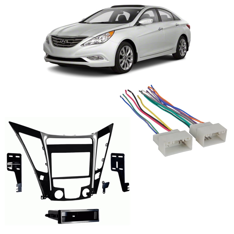 Fits Hyundai Non-NAV Sonata 2011 w/o Manual Climate Radio ... car audio wiring kit walmart 