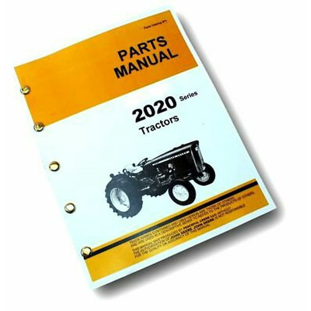 Parts Manual For John Deere 2020 Tractor Catalog Exploded Views