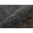 thumbnail image 6 of Nourison Malibu Shag Solid Shag Dark Grey 2'2" x 7'6" Area Rug, (8' Runner), 6 of 7