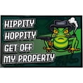 thumbnail image 2 of VictoryStore Hippity Hoppity Get Off My Property Funny Doormat, Meme Front Door Mat, 24"x36" 20031, 2 of 5