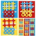 thumbnail image 1 of 12pcs Ticktacktoe Board Game Toy Party Favors Game Activity Toys Felt Mini Board Toy, 1 of 8