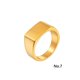 thumbnail image 2 of Anillo para hombre y mujer, anillos geométricos de moda de acero inoxidable cerrado, joyería Unisex para fiesta de citas, joyas para regalo Ropa, zapatos y accesorios Miscelánea Oro talla 7 Guardurnaity AP015196-05, 2 of 6