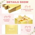 thumbnail image 3 of Uxcell Favor Boxes, Candy Party Butterfly Gift Boxes for Wedding Mother's Day Easter Anniversary Christmas Gold, 3 of 6