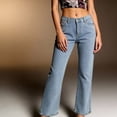 thumbnail image 6 of Haivin Women's Wide Leg Cotton Jeans, Casual and Versatile, Comfortable and Lightweight for Everyday Wear and Spring Season, 6 of 8