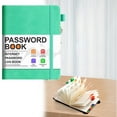 thumbnail image 1 of Clearance!Etsjal Clever Fox Password Book with alphabetical tabs. Internet Address Organizer Logbook. Small Pocket Password Keeper for Website Logins (Black), 1 of 5