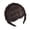 Brown black, variant on Fishbone Braid Hairband with Air Bangs, Synthetic Fiber Wigs for Women Natural Look Quick Hairstyle