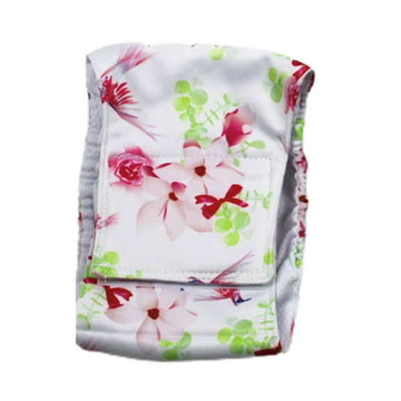 Shulemin Doggie Diaper Washable Breathable Vibrant Color Male Dog Diapers Belly Bands for Dog,White S
