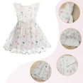 thumbnail image 4 of IDOPIP Baby Girls Sequins Tutu Dress Butterfly Daisy Polka Dots Princess Tulle Evening Gown, 4 of 8