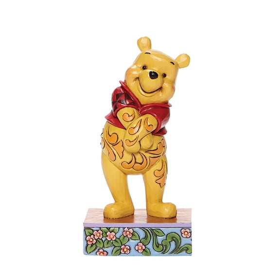 Jim Shore Disney Traditions 6008081 Winnie The Pooh Standing Personality Pose Figurine 4.75"