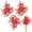 Red, variant on Faux Maple Leaves Stems Artificial Autumn Shrubs, Fall Leaves Branches | for Fall Vase Home Thanksgiving Harvest Halloween Christmas Decor