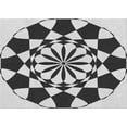 thumbnail image 1 of Ahgly Company Indoor Rectangle Patterned Iridium Black Area Rugs, 7' x 10', 1 of 6