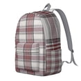 thumbnail image 2 of Abstract Plaid Pattern School Backpack, Retro Checkered Print Daypack with Colorful Geometric Design for Daily Use, 2 of 5