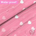 thumbnail image 5 of Pink Valentines Heart Shower Curtains for Bathroom, Modern Romantic Fabric Waterproof Shower Curtain Set with 12 Hooks, 72x72 inches, 5 of 6