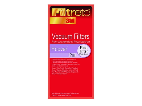 2 Hoover WindTunnel Non Self Propelled 3 Layer Final Vacuum Filter Bagless U