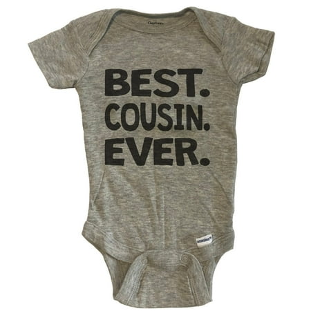 

Best. Cousin. Ever. Funny Baby Bodysuit - Grey