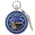 thumbnail image 2 of Reloj de bolsillo de Movimiento musical cadena Vintage para el día Graduación Regalos de cumpleaños Hombres Mujeres Hijo. - azul Yinane Reloj de bolsillo musical, 2 of 8