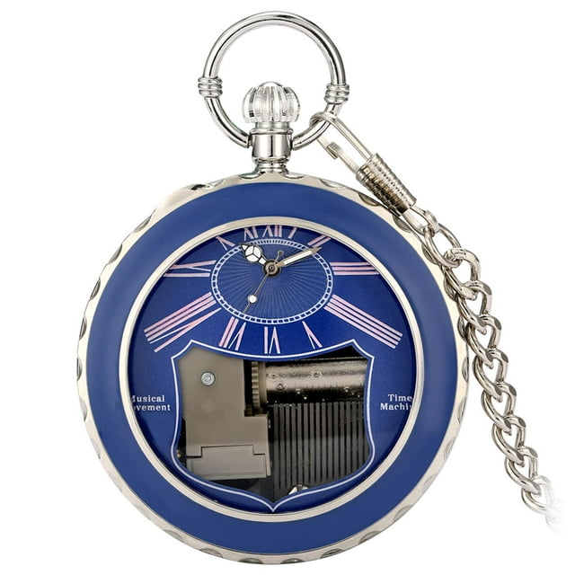 Reloj de bolsillo musical Sunnimix Azul