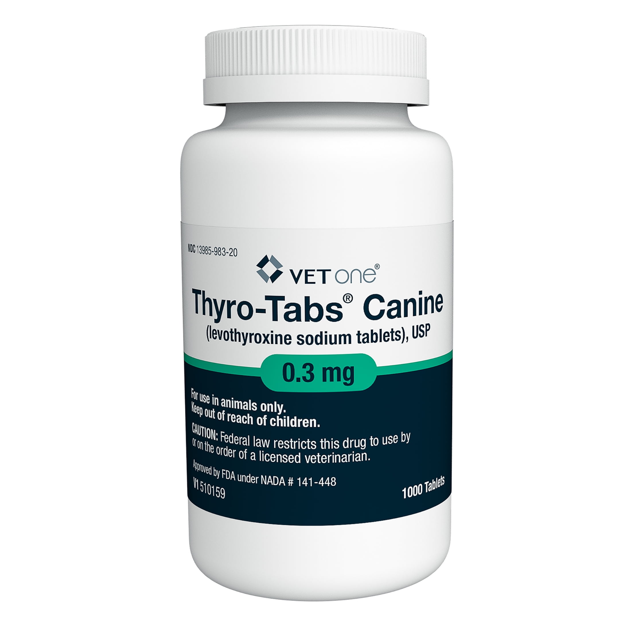 Thyro-Tabs (Levothyroxine Sodium) Canine Tablets, 0.3MG