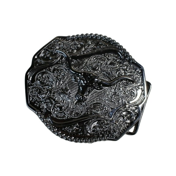 ZPAQI Replacement Belt Buckle Cowgirl Floral Engravings Belt Buckle Photo Props