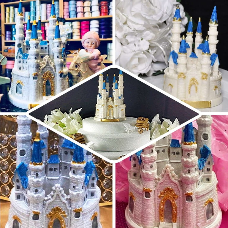 MINFEIDMS Cinderella Fondant Mould Castle Siliconen Chocolade Snoep Mal voor Suiker Cake Decoreren Cupcake Topper Gum Paste Polymeer Klei