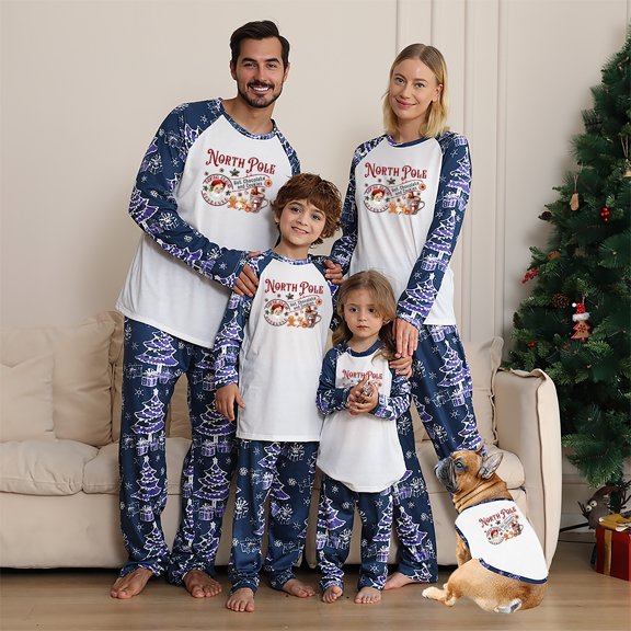 Cookie Tester Soft Family Christmas Pajamas, Cotton And Poly Blend, Size NB - Men 6XL