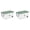Clear / Green, variant on Extra Large Storage Bin, 160 Quart Wheeled Clear Plastic Storage Container with Handle, Gray, Pack of 2