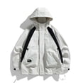 thumbnail image 4 of LVHAOGJOB Mens Jackets Hoodie Hiking Rain Jackets with Pockets Outdoor Big and Tall Zip Up Coats for Men, 4 of 9