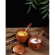 thumbnail image 3 of 2 cajas de madera para sal, salero con tapa y cuchara, caja de sal redonda, recipiente para sal, diseño de esquinas redondeadas, para sal, azúcar, té, café, especias, cocina, 3 of 4