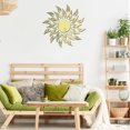 thumbnail image 4 of onlyliua Liquidación Ofertas Del Día Ofertas Prime Siglas Adhesivas y de Pared En Espejo Diseño y Flor Dorada Corazon y Sol, 4 of 5