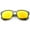 Matte Smoke / Orange Mirror, variant on sunglassLA - Modern Wide Temples Square Color Mirror Lens Horn Rimmed Sunglasses - 56mm