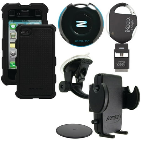 4-in-1 Iphone Kit With Case, Mount, Char