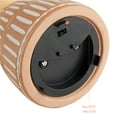 thumbnail image 5 of Beautiful 9.75" Ceramic Brown Ribbed Rechargeable/Cordless Frosted Globe Table Lamp by Drew Barrymore, 5 of 7