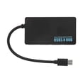 thumbnail image 1 of 4 Ports USB 3.0 Hub 5Gbps Ultra Slim Type C Interface Bonne Dissipation de Chaleur Portable Data Hub pour U Disque Clavier Souris Noir, 1 of 14