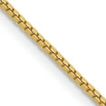 thumbnail image 2 of 14K Solid Yellow Gold 1mm Box Link Chain Necklace, 2 of 4