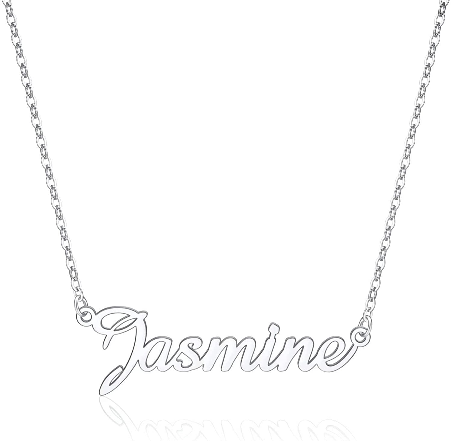 Custom Name Necklace Personalized, 14K 