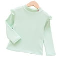 thumbnail image 4 of Hessimy Long Sleeve T Shirts Organic Cotton for Toddler, Boys, Girls(A6-Mint Green,4-5 Years), 4 of 4