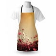 thumbnail image 3 of Floral Apron Spring Summer Season Inspired Garden Flowers Poppies Photo Image, Unisex Kitchen Bib Apron with Adjustable Neck for Cooking Baking Gardening, Pale Pink Khaki and Pink, by Ambesonne, 3 of 3