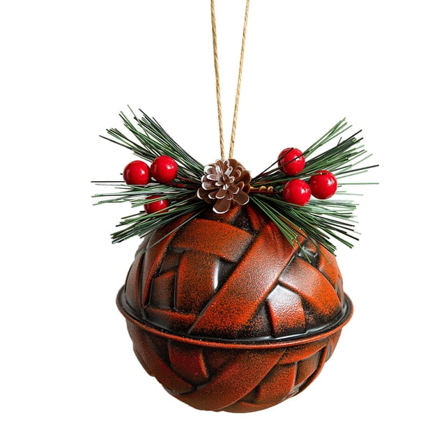 Adorno navideño de campana, decoración creativa para de , colgante para decoración navideña de interiores, aniversarios, festivales y Rojo